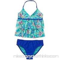 OP Girls' New Size 4-5 Tankini Hawaiian Dream 2 Piece Swim Suit Nylon Spandex B07622Z6Q2